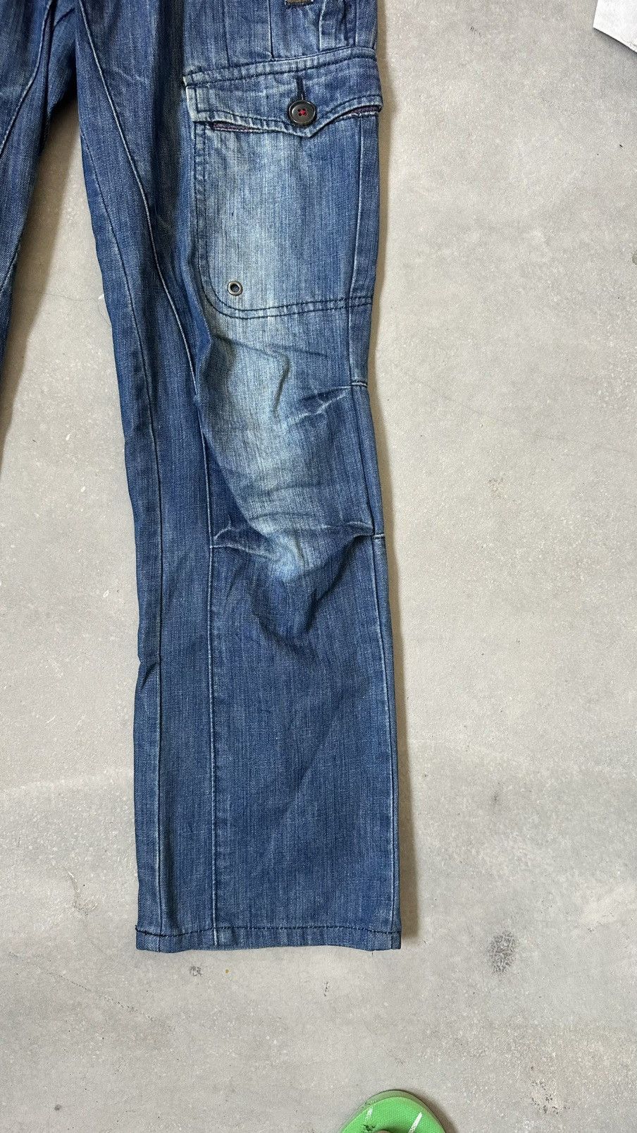 Japanese Brand JAPAN AVANT GARDE CARGO DENIM PANT Size US 31 - 3 Thumbnail