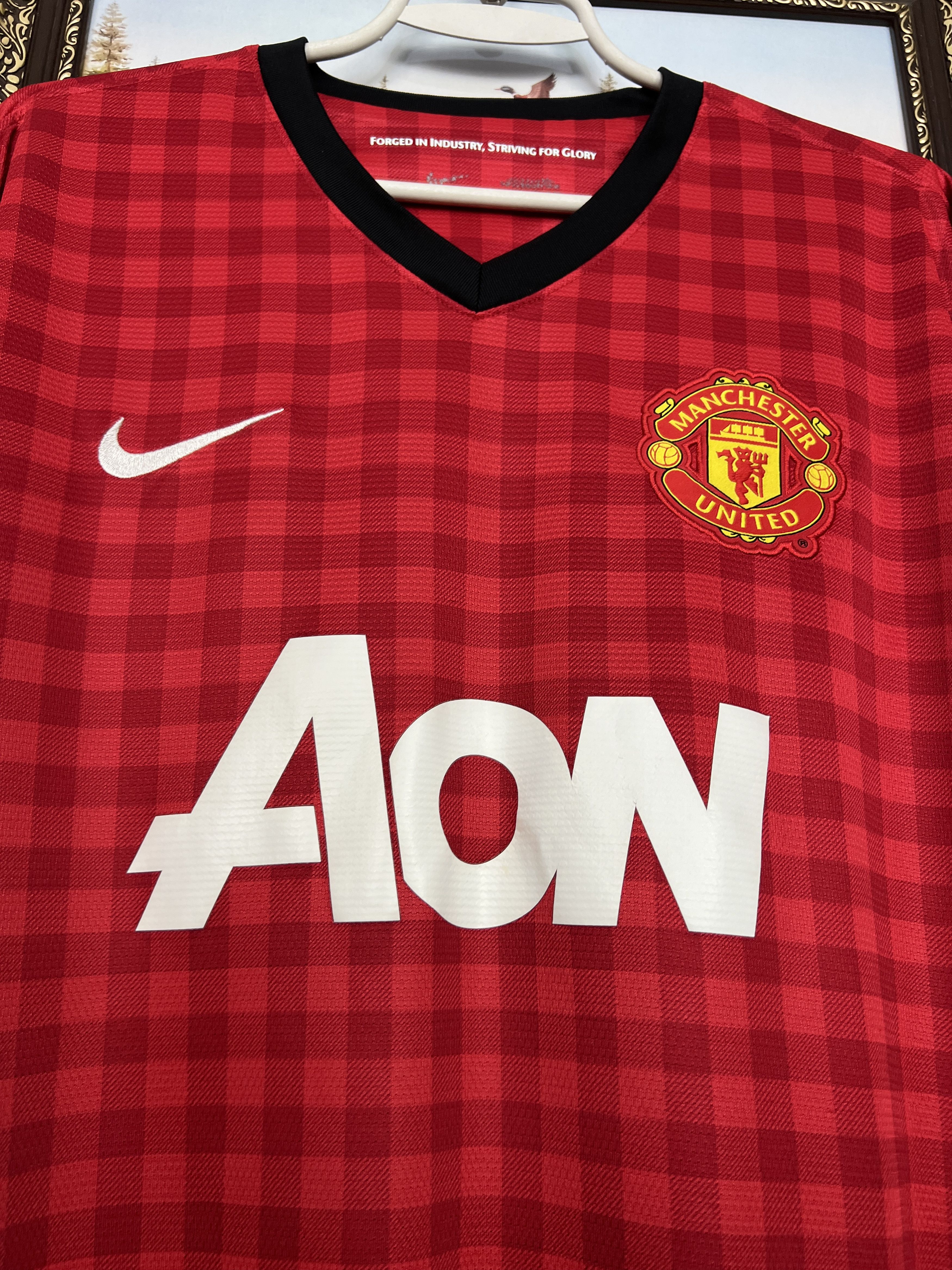 Nike Manchester United Home football shirt 2012 Soccer Nike Size US XXL / EU 58 / 5 - 3 Thumbnail