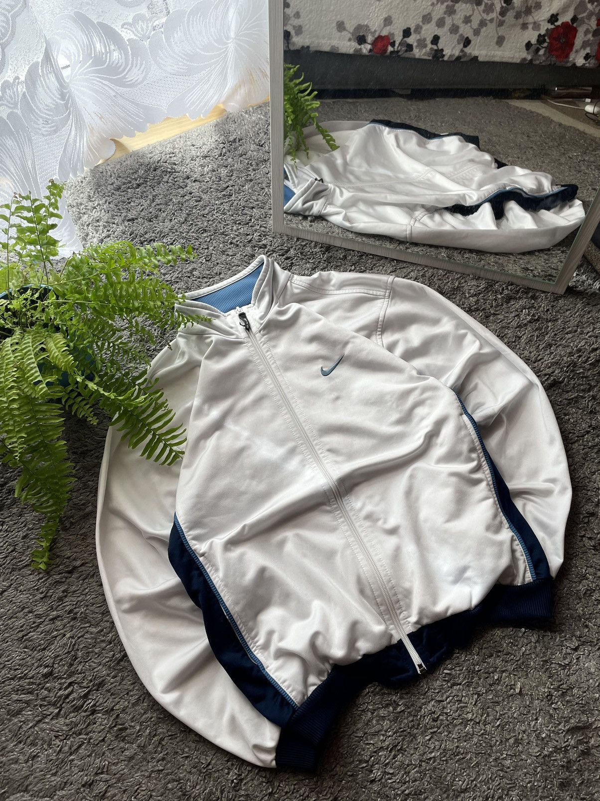 Nike × Vintage 90s Zip-Hoodie Nike Vintage Streetwear Big Logo Rare Swoosh Size US M / EU 48-50 / 2 - 10 Thumbnail