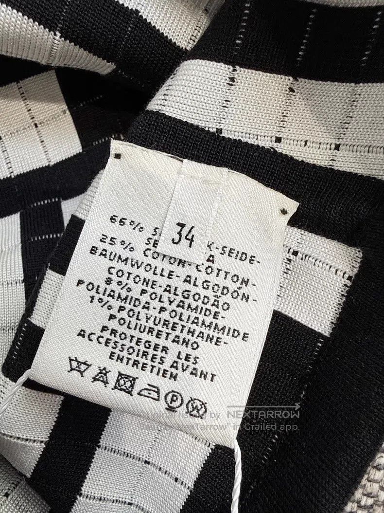 Hermes Hermes Black and White Knit Strap Dress Size XXS / US 00 / IT 34 - 6 Thumbnail