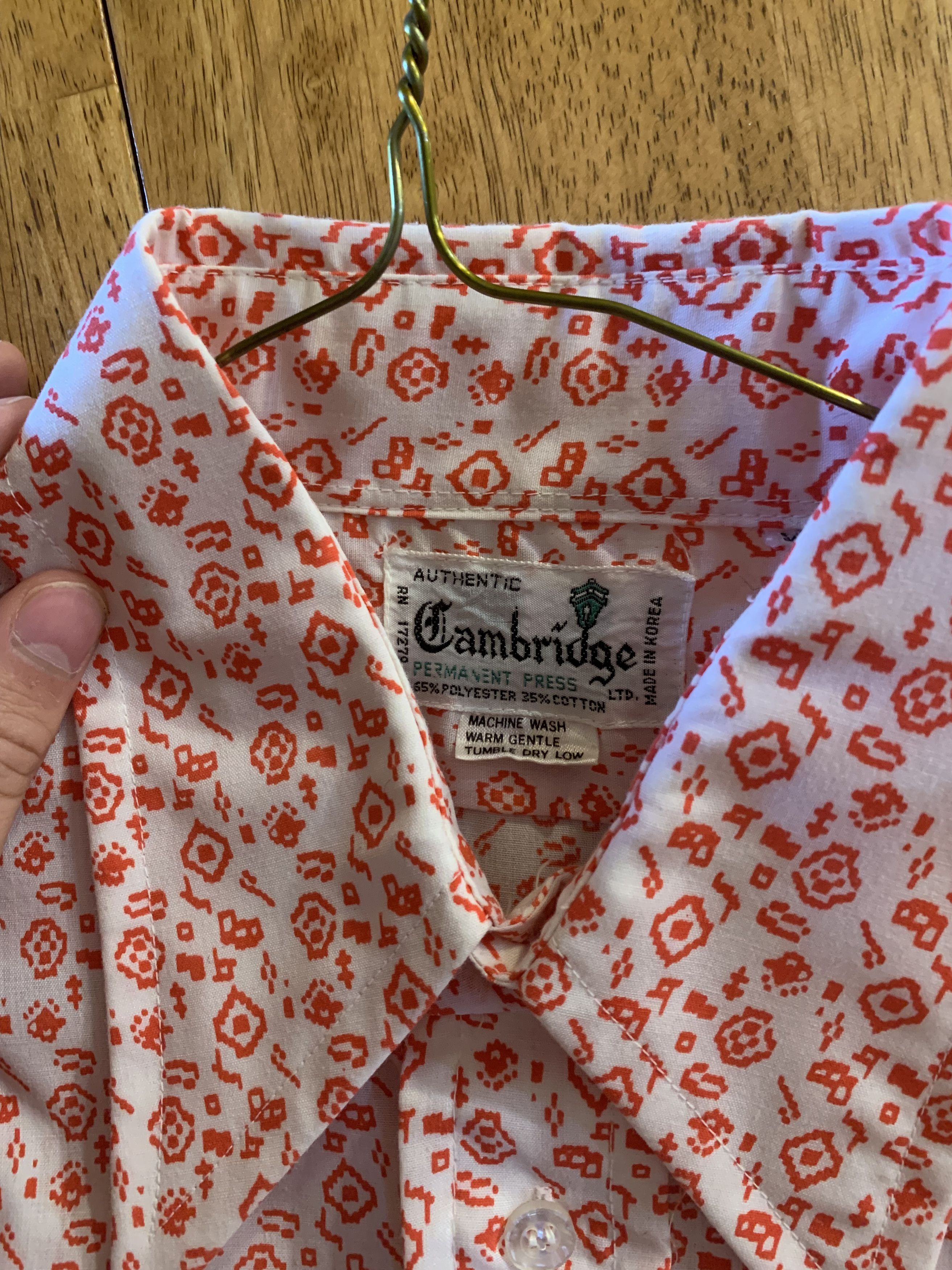 Vintage Vintage Cambridge Patterned Dress Shirt Size US M / EU 48-50 / 2 - 1 Thumbnail