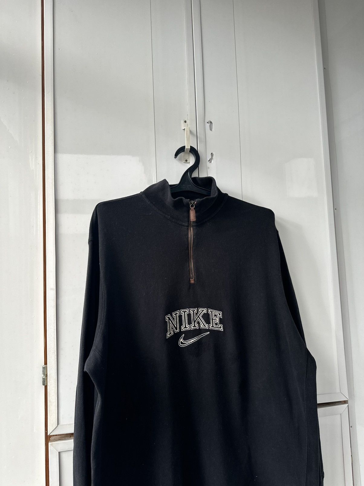 Nike Vintage Nike 1/3 Zip Sweatshirt Big Logo Size US L / EU 52-54 / 3 - 4 Thumbnail
