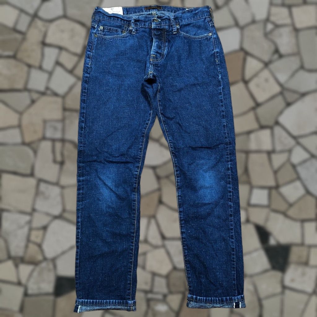 Abercrombie & Fitch Abercrombie & Fitch Jeans Selvedge Straight Japanese Denim 5-Pocket Button Blue 90s Mens 30x32 Vintage No Size US 30 / EU 46 - 1 Thumbnail