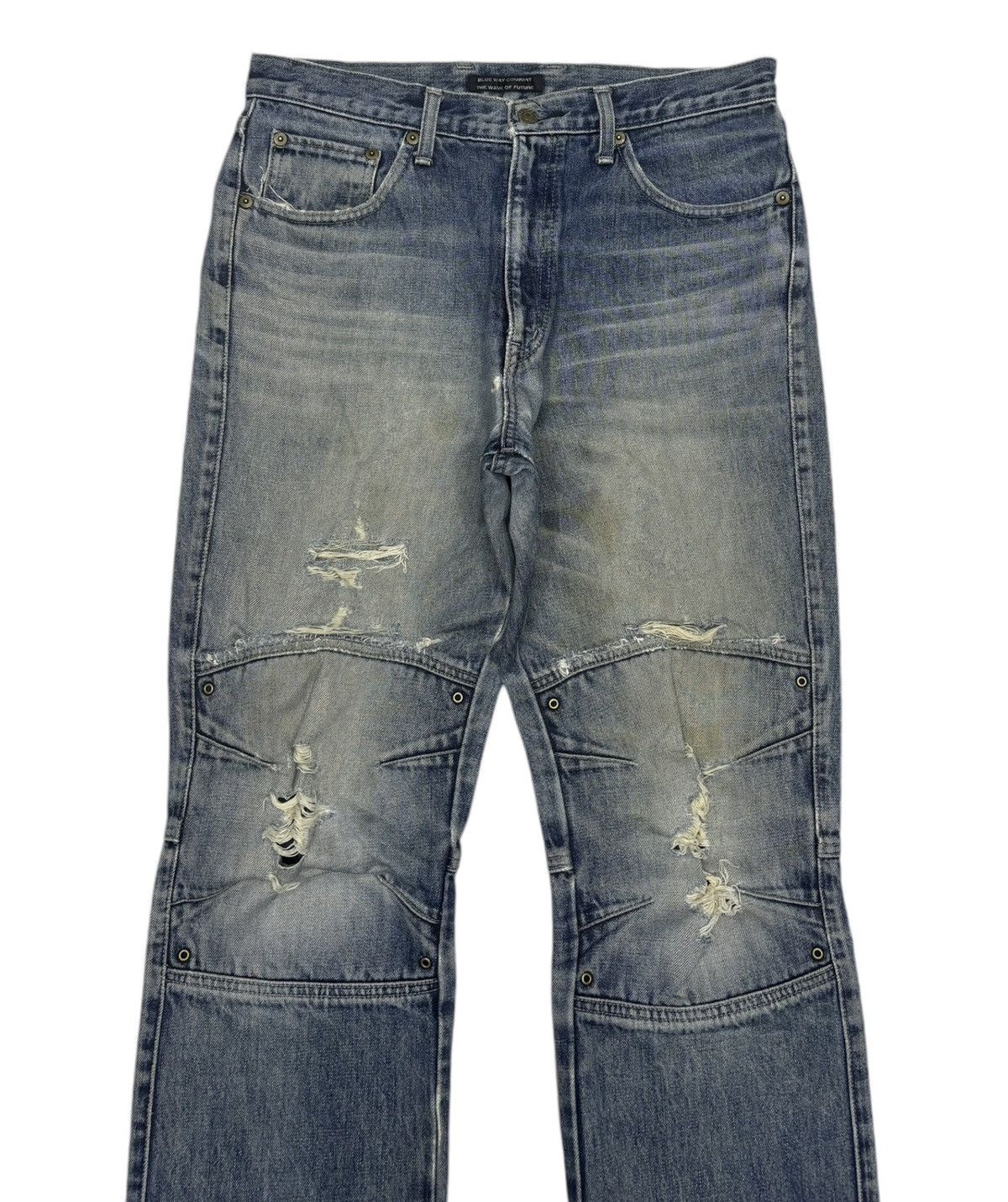 Hysteric Glamour 🔥BLUE WAY DISTRESSED DENIM BIKER JEANS STYLE PPFM Size US 31 - 5 Thumbnail