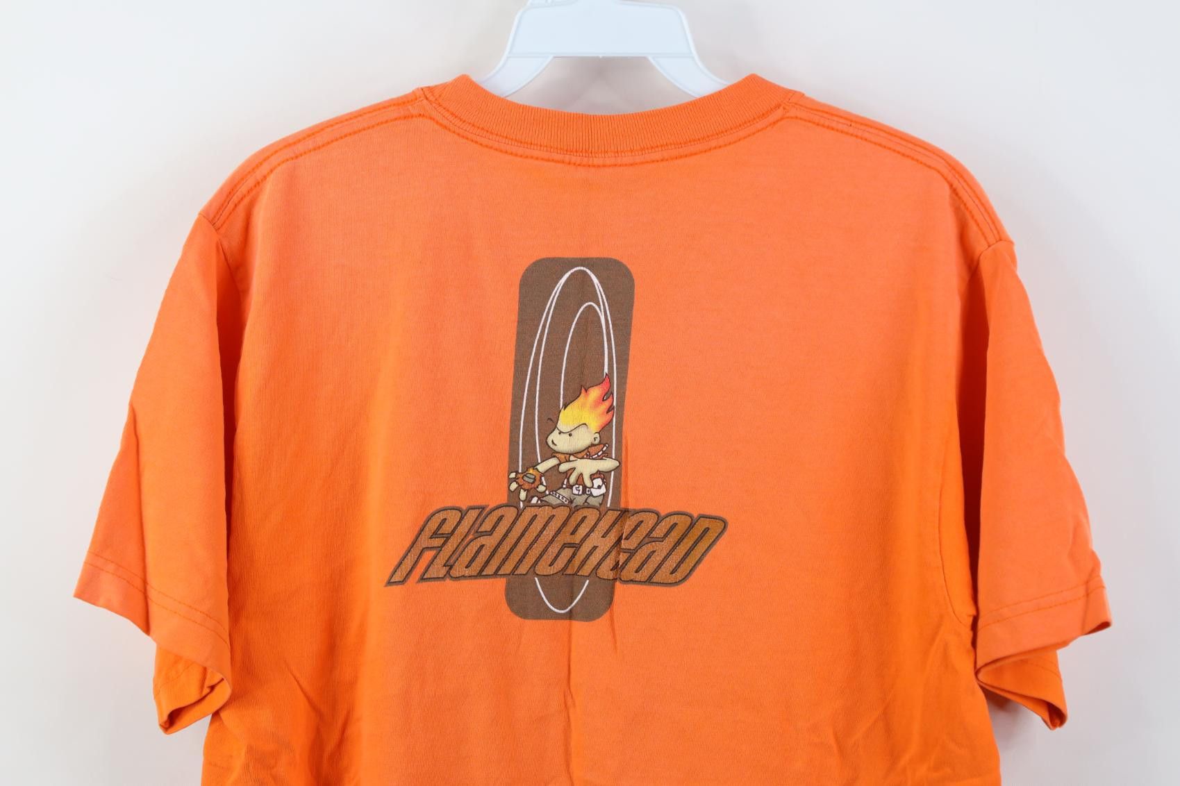 JNCO Vintage 90s Y2K JNCO Jeans Flamehead Skateboard T-Shirt Size US S / EU 44-46 / 1 - 17 Thumbnail