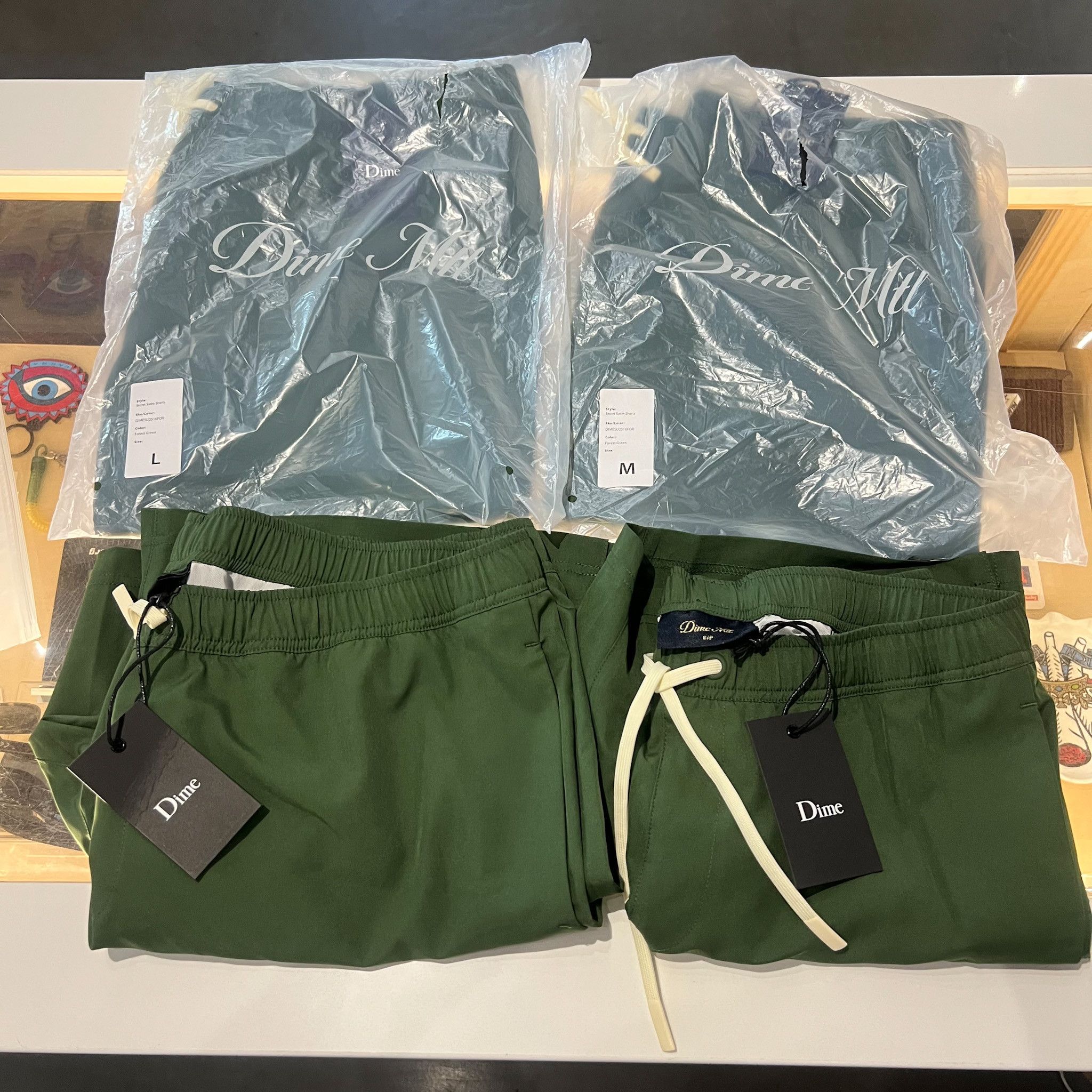 Dime Dime Secret Swim Shorts Green • M Size US 32 / EU 48 - 4 Thumbnail