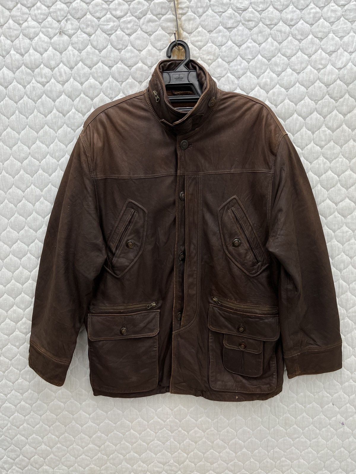 Genuine Leather 🔥🔥🔥STEALS VTG HIGH TRADITION FLAG LEATHER JACKET Size US M / EU 48-50 / 2 - 1 Thumbnail