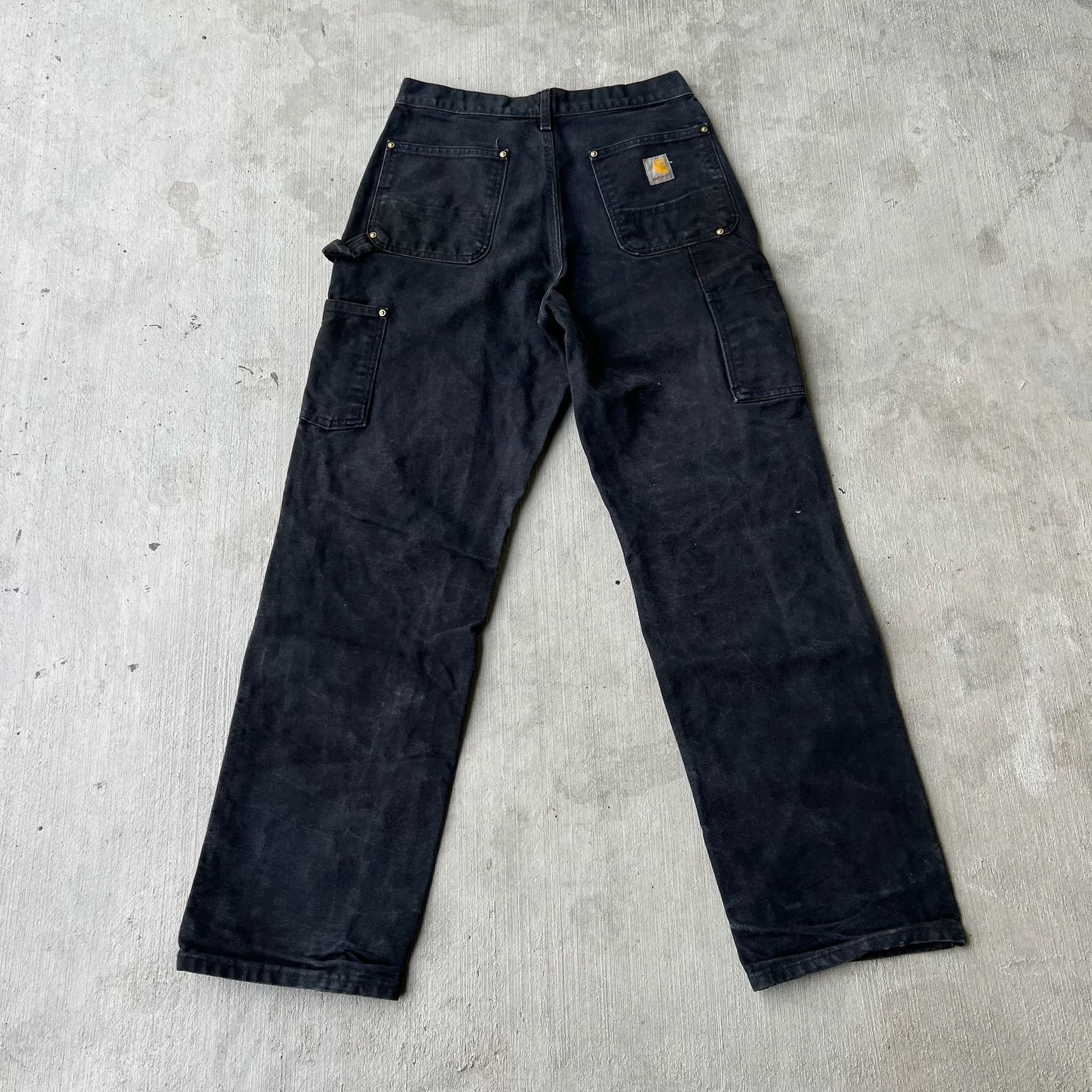 Carhartt × Vintage Carhartt black double knee work wear carpenter pants Size US 29 - 5 Thumbnail
