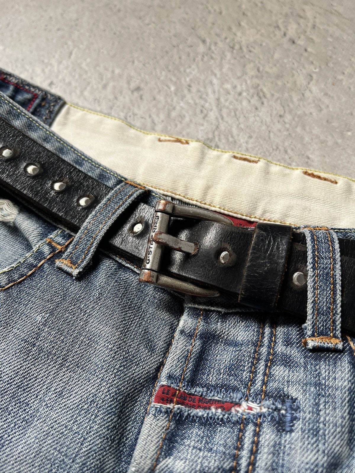 G-Star G star Raw leather black gothic opium archive belt Size ONE SIZE - 11 Thumbnail