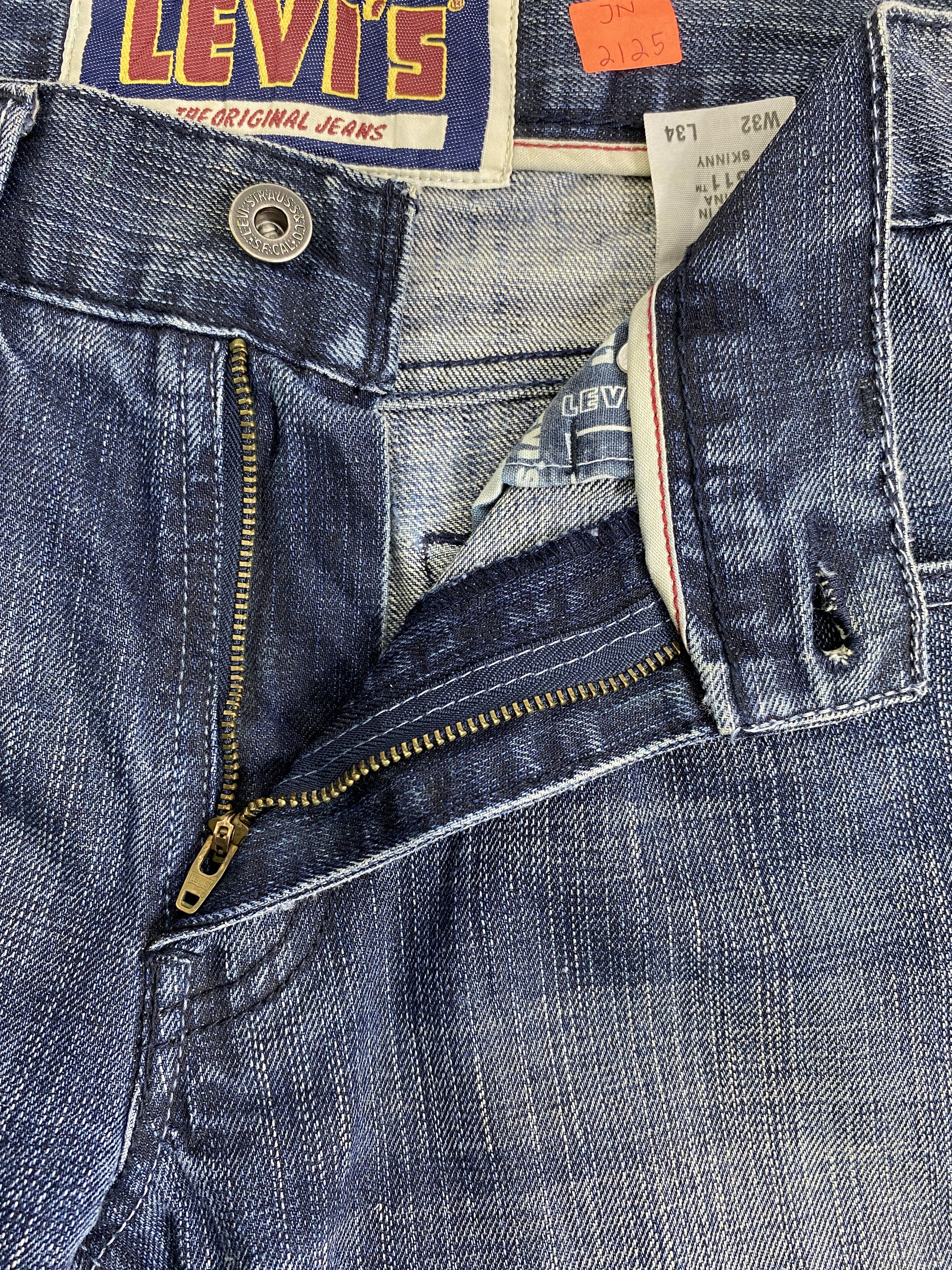 Levi's Distressed Blue Levi's 511 Jeans 31x34.5 Denim -JN2125 Size US 31 - 6 Thumbnail