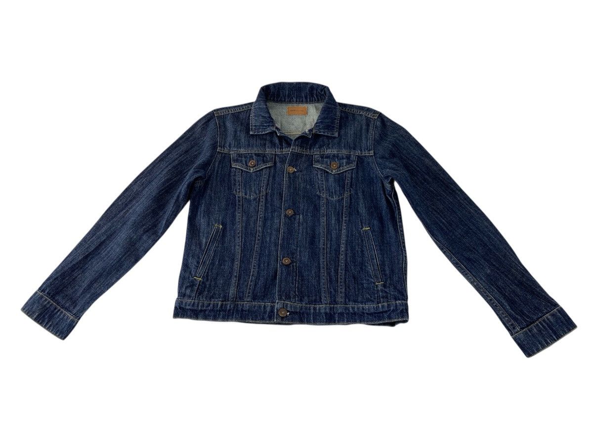 Japanese Brand Earth Music Indigo Denim Jacket Double Pocket Western Size L / US 10 / IT 46 - 1 Thumbnail