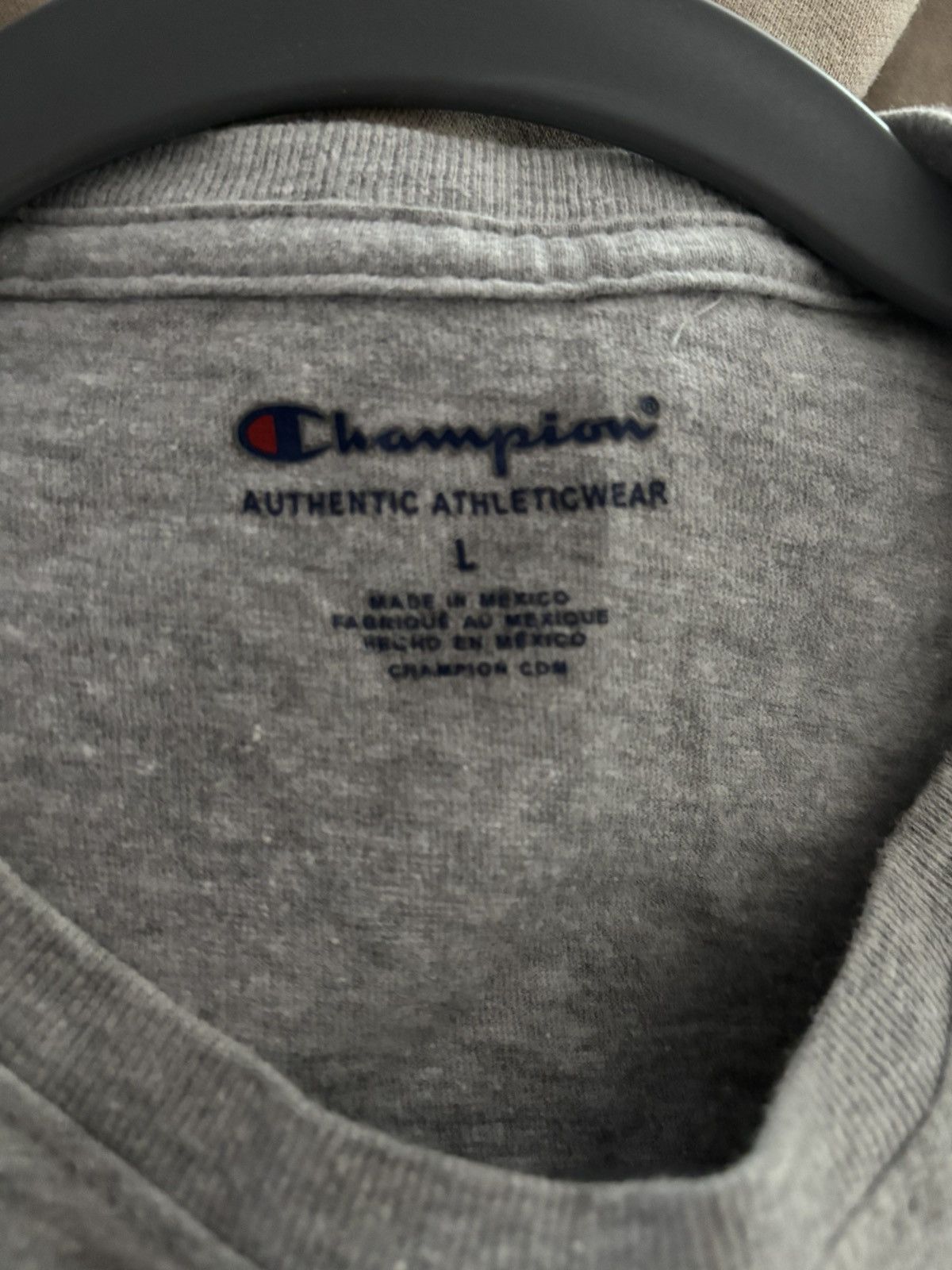 Champion Champion Grey Logo T-Shirt Size US XS / EU 42 / 0 - 4 Thumbnail
