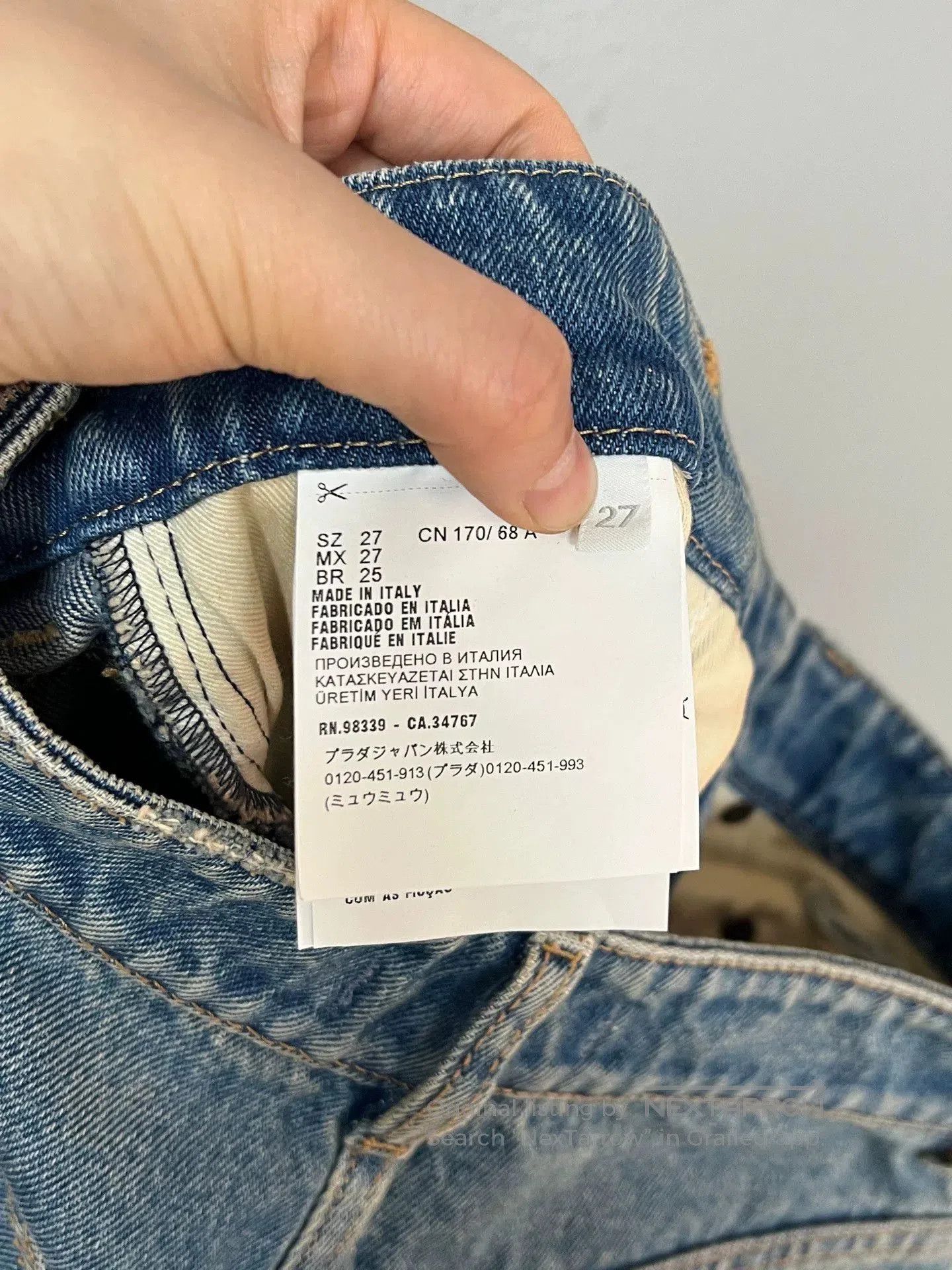 Prada Prada Triangle Logo Jeans. Size 27" / US 4 / IT 40 - 4 Thumbnail