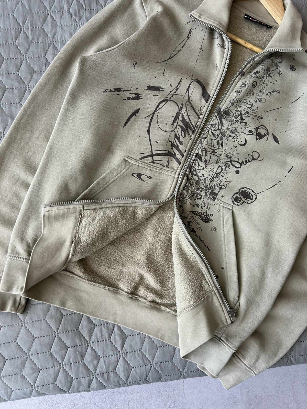 O'Neill O'neill Vintage 90's Surf style man's full-zip sweatshirt Size US M / EU 48-50 / 2 - 8 Thumbnail