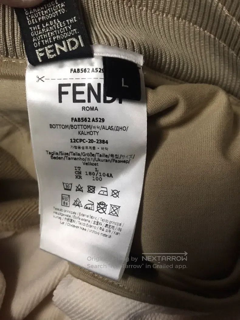 Fendi Fendi size L Casual Pants, Beige and White Color Block, Ela Size US 29 - 5 Thumbnail