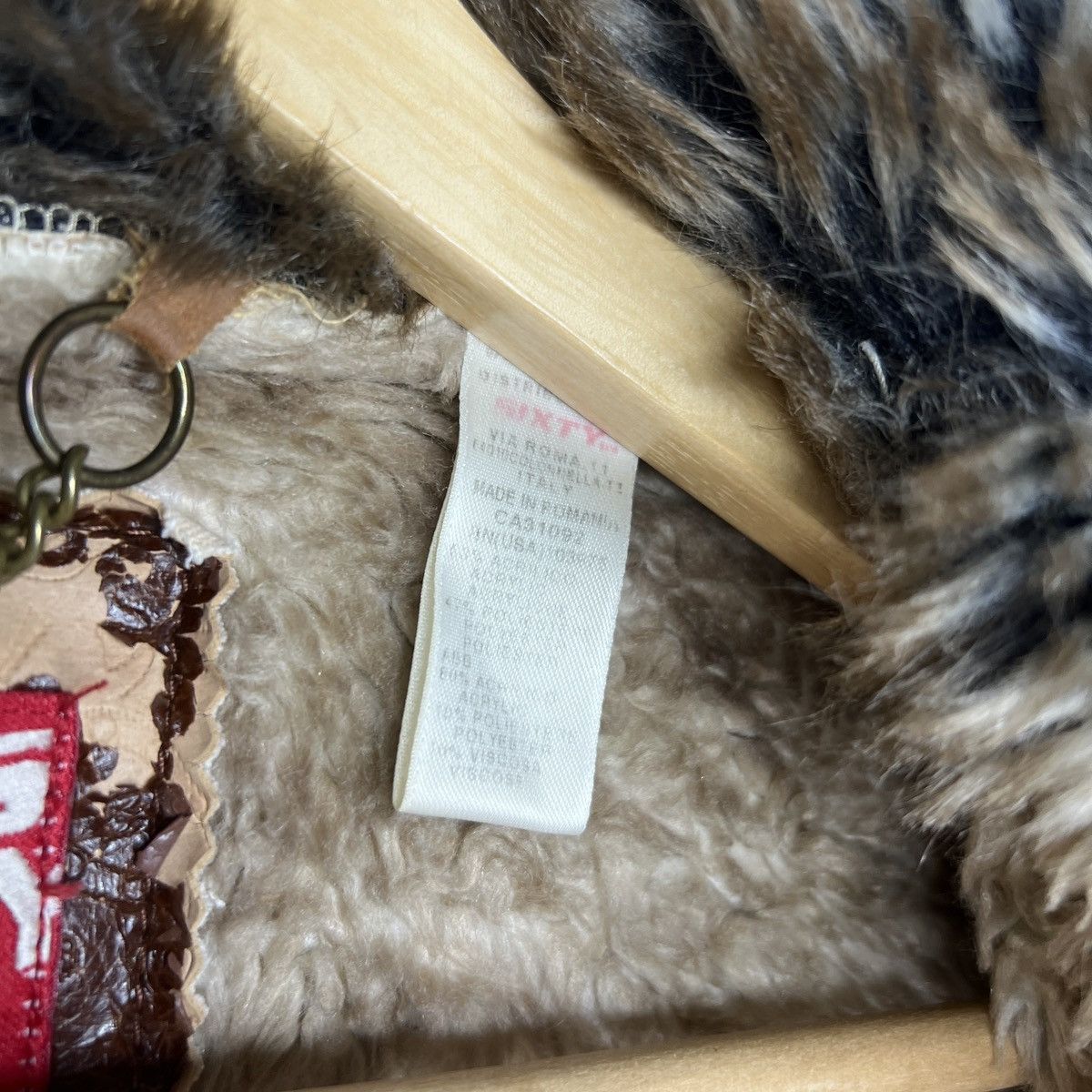 Miss Sixty Miss Sixty Faux Fur Sheepskin Jacket Coat Beige Retro RARE Size M / US 6-8 / IT 42-44 - 6 Thumbnail