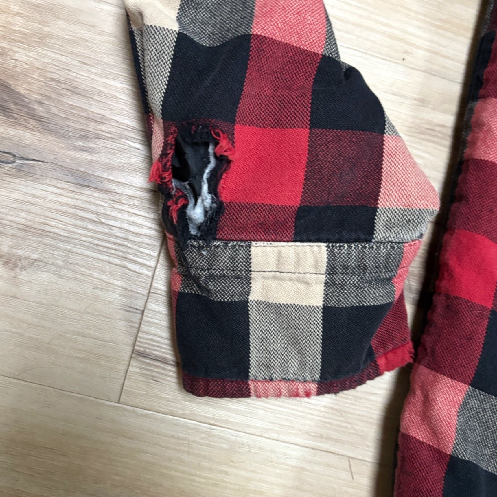 J.Crew J.CREW Flannel Shirt Mens M Sherpa Lined Plaid Red Button-Up Shirt Regular Fit Size US M / EU 48-50 / 2 - 4 Thumbnail