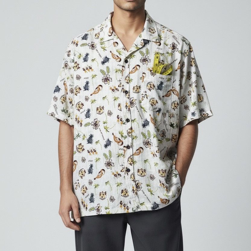 Sun Surf aloha hawaiian pattern shirt pleated by piko button shirt Size US XL / EU 56 / 4 - 2 Thumbnail