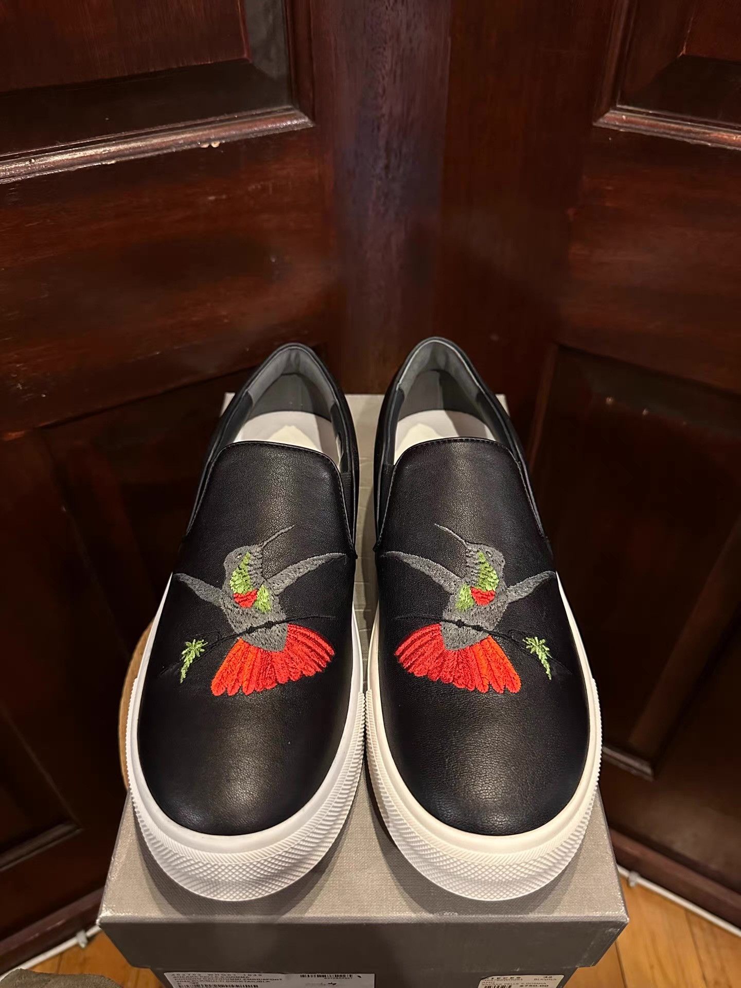 Alexander McQueen Alexander McQueen Hummingbird Embroidery Slip-Ons Ｑ25 Size US 7 / EU 40 - 5 Thumbnail