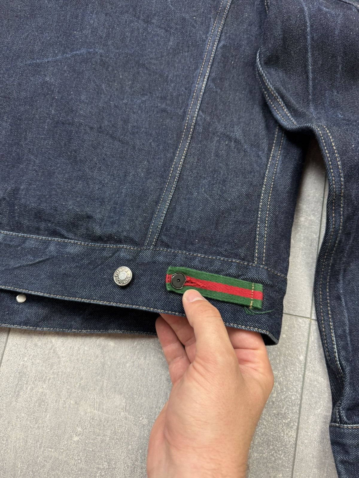 Gucci Gucci Tom Ford 00s Men’s Black Denim Jacket Black Label Size US M / EU 48-50 / 2 - 22 Thumbnail