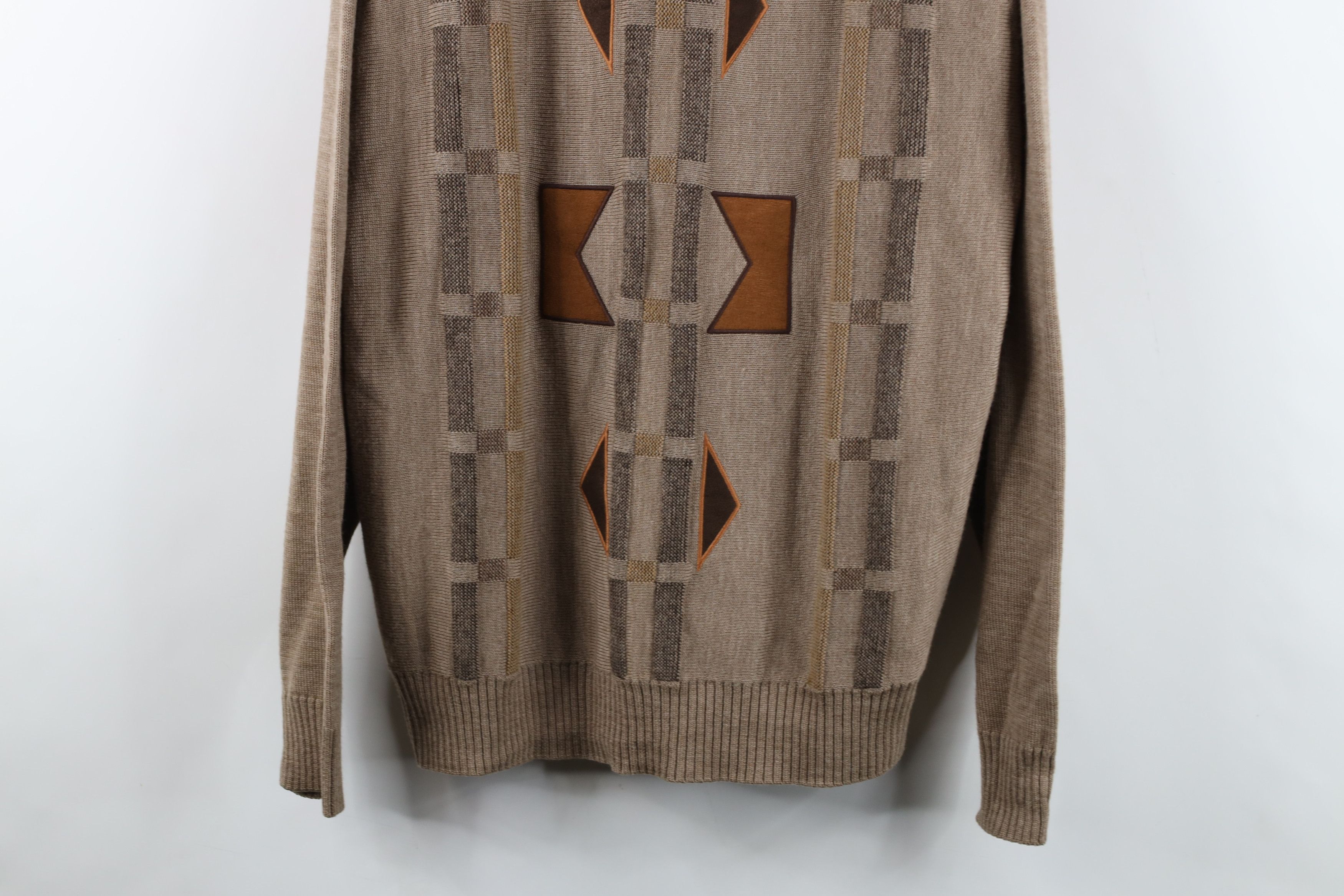 Vintage Vintage 90s Streetwear Striped Wool Blend Knit Sweater Size US L / EU 52-54 / 3 - 3 Thumbnail
