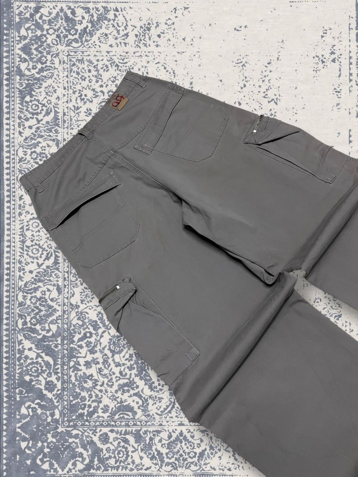 Designer × Japanese Brand × Vintage Vintage 1990s Japan Designer No Brake Cargo Multipcoket Pant Size US 29 - 15 Thumbnail