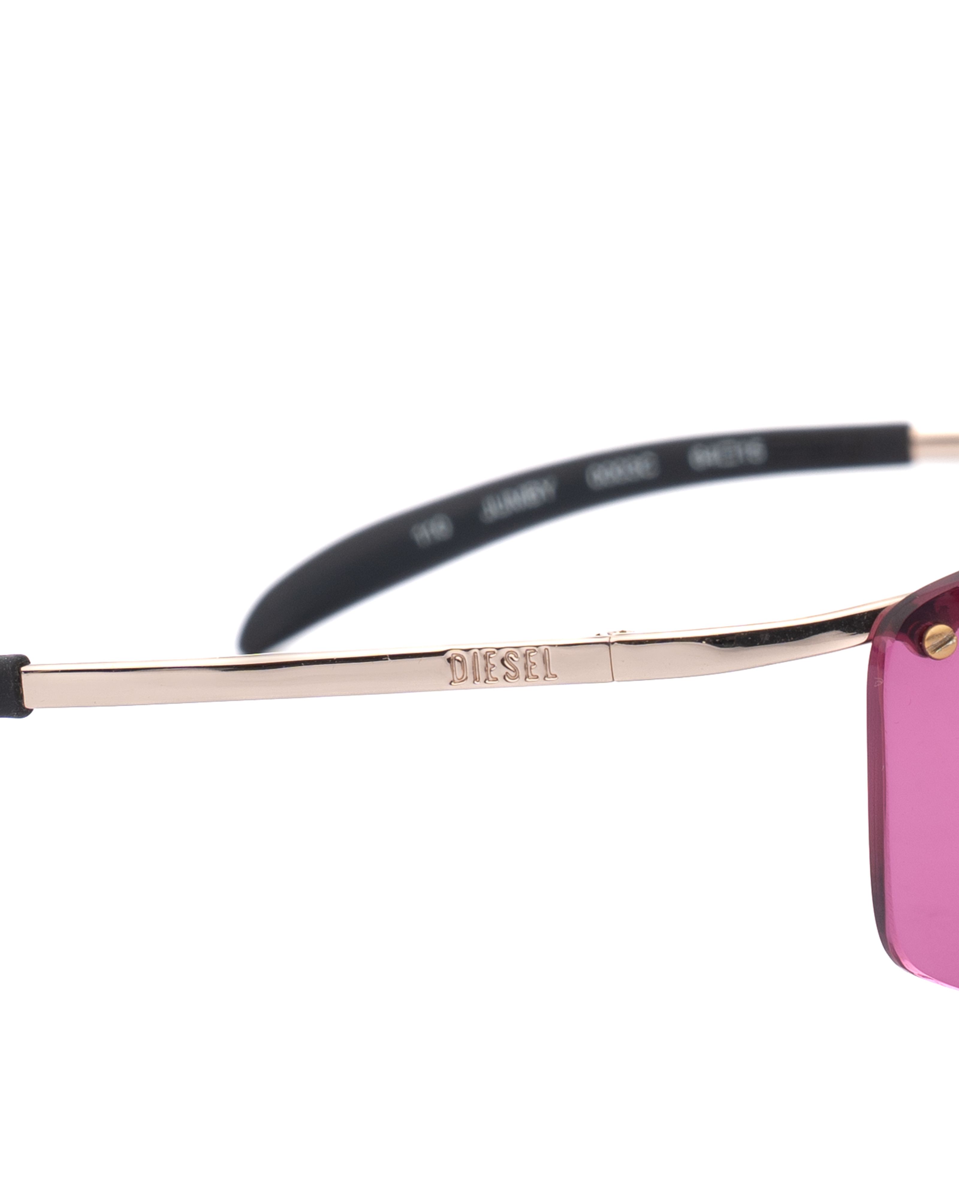 Diesel Diesel '90s Pink & Gold Rimless Sunglasses Size ONE SIZE - 2 Thumbnail