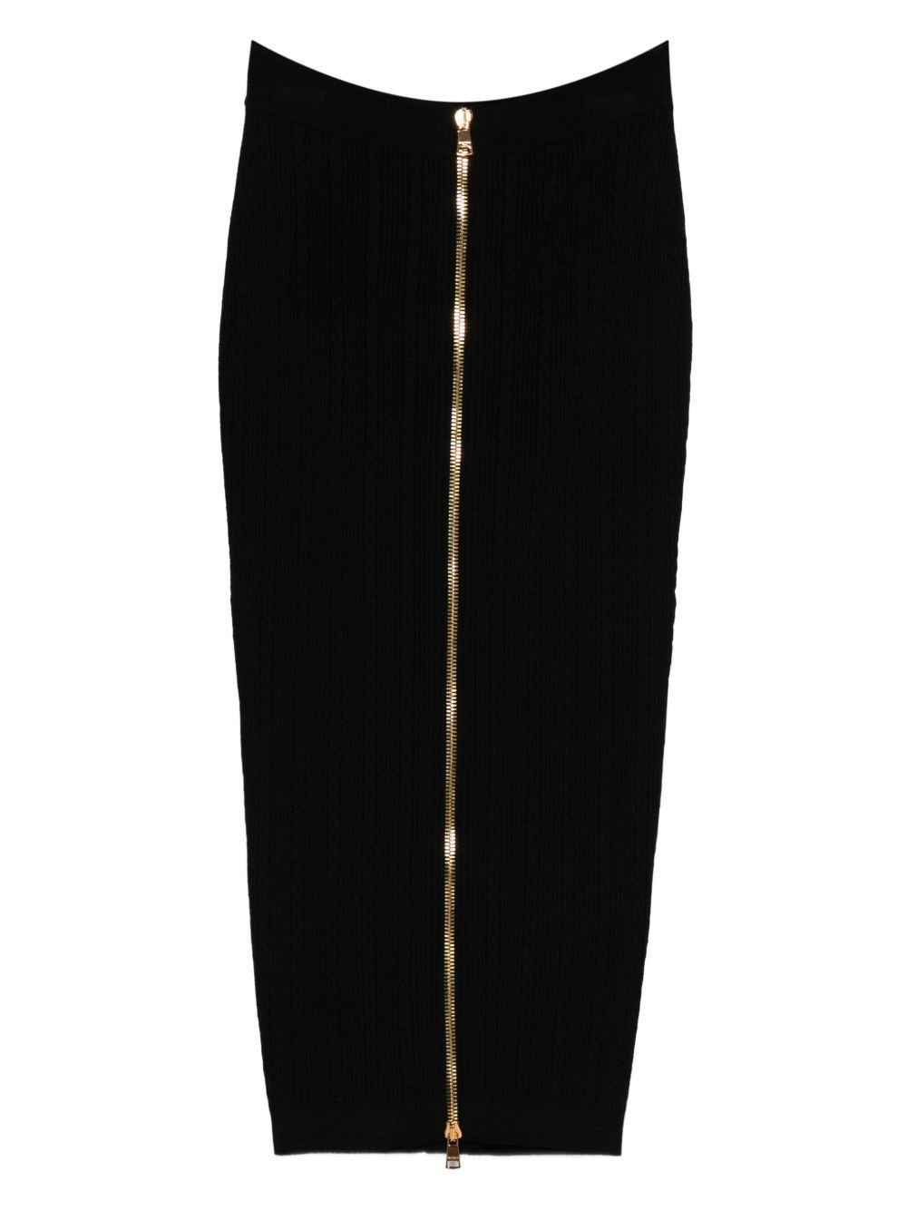 Balmain BUTTONED LONG SKIRT Size 26" / US 2 / IT 38 - 1 Thumbnail
