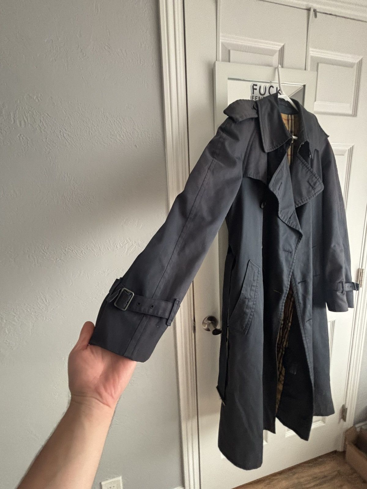 Burberry Burberry trench coat navy blue Size US L / EU 52-54 / 3 - 1 Thumbnail
