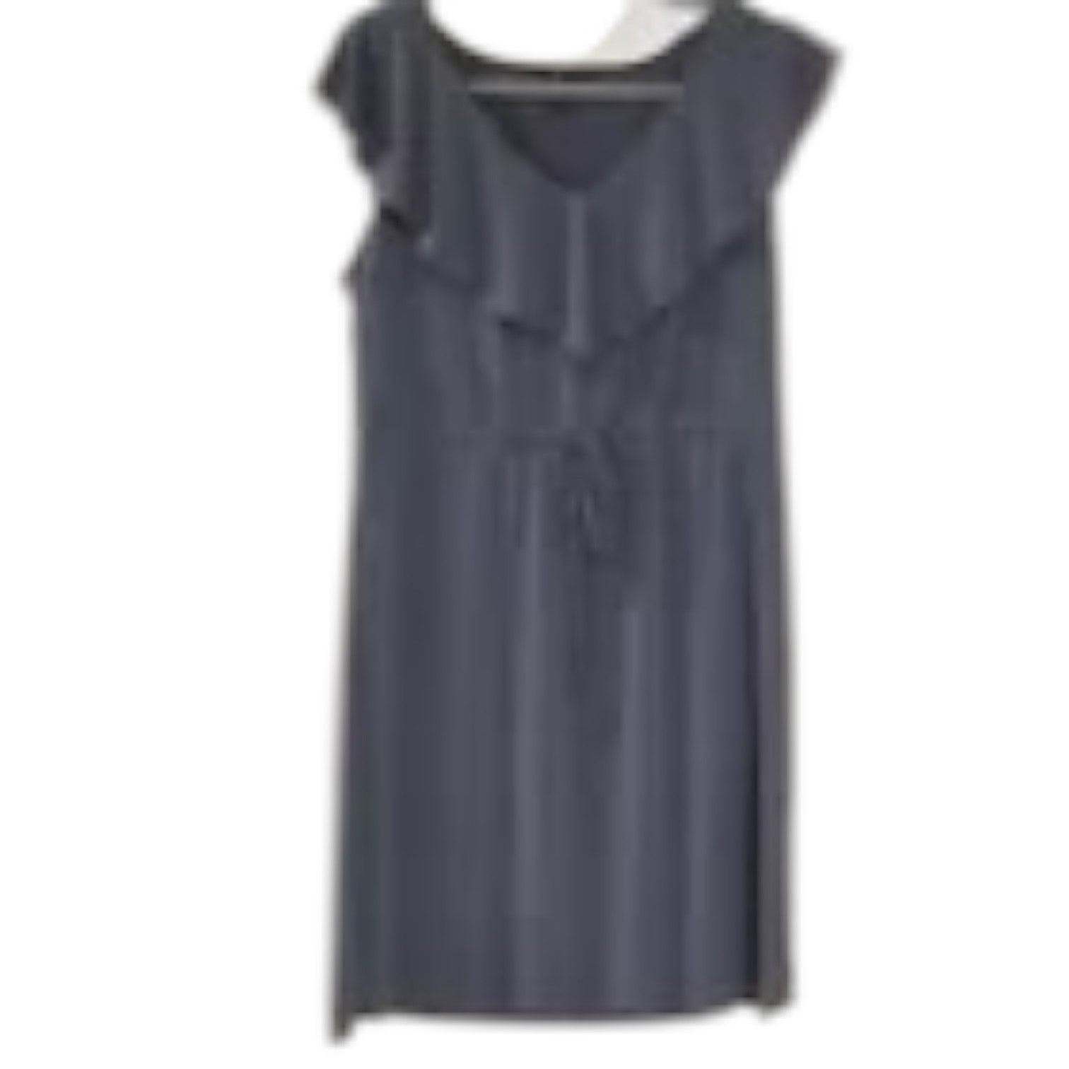 Other Daisy Fuentes Blue Gray Shift Dress Drawstring Waist Medium Size M / US 6-8 / IT 42-44 - 4 Thumbnail