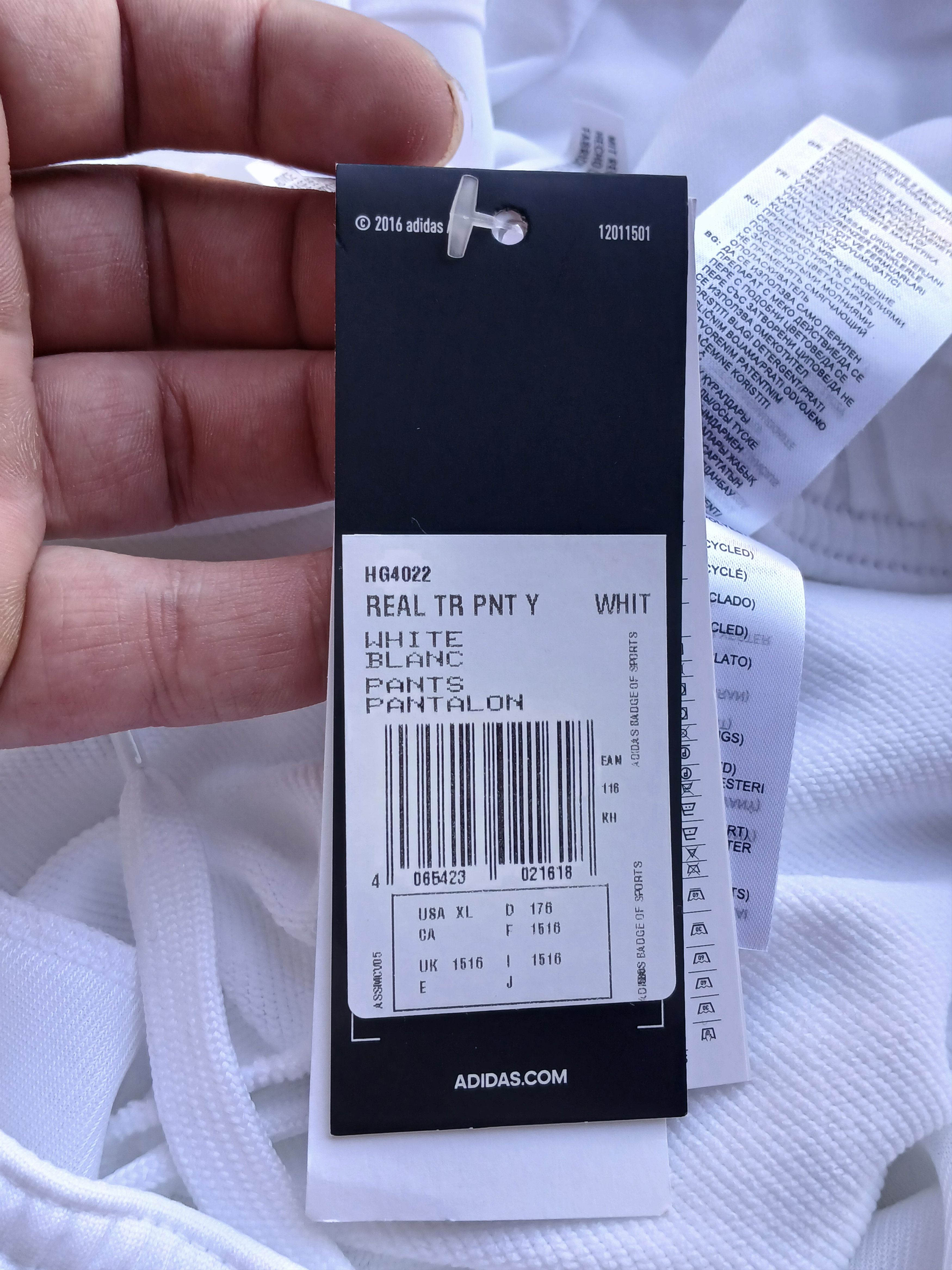 Adidas New KIDS Real Madrid Football Training Pants Size US 29 - 14 Thumbnail