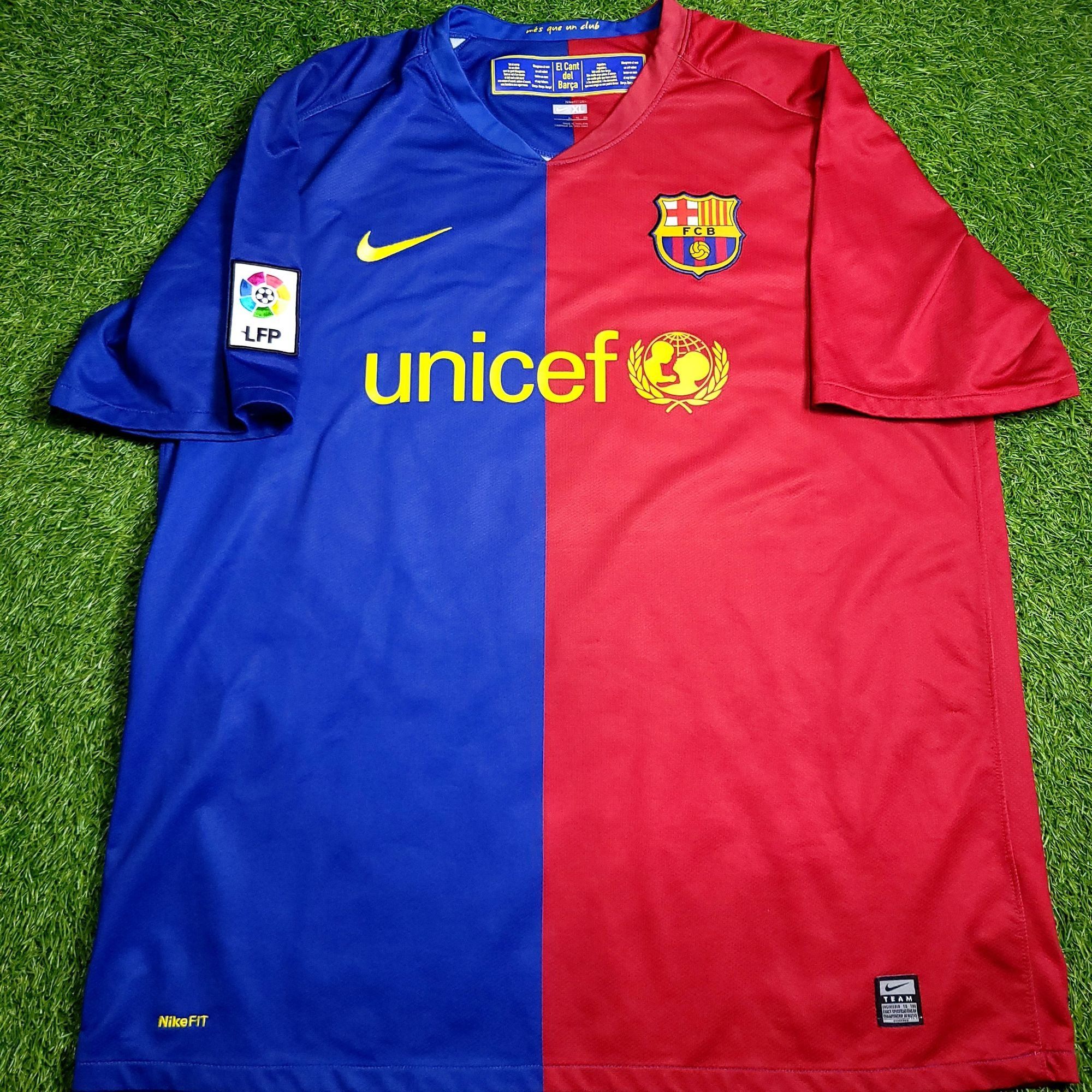Nike Messi Barcelona TREBLE 2008 2009 Soccer Jersey XL Size US XL / EU 56 / 4 - 2 Thumbnail