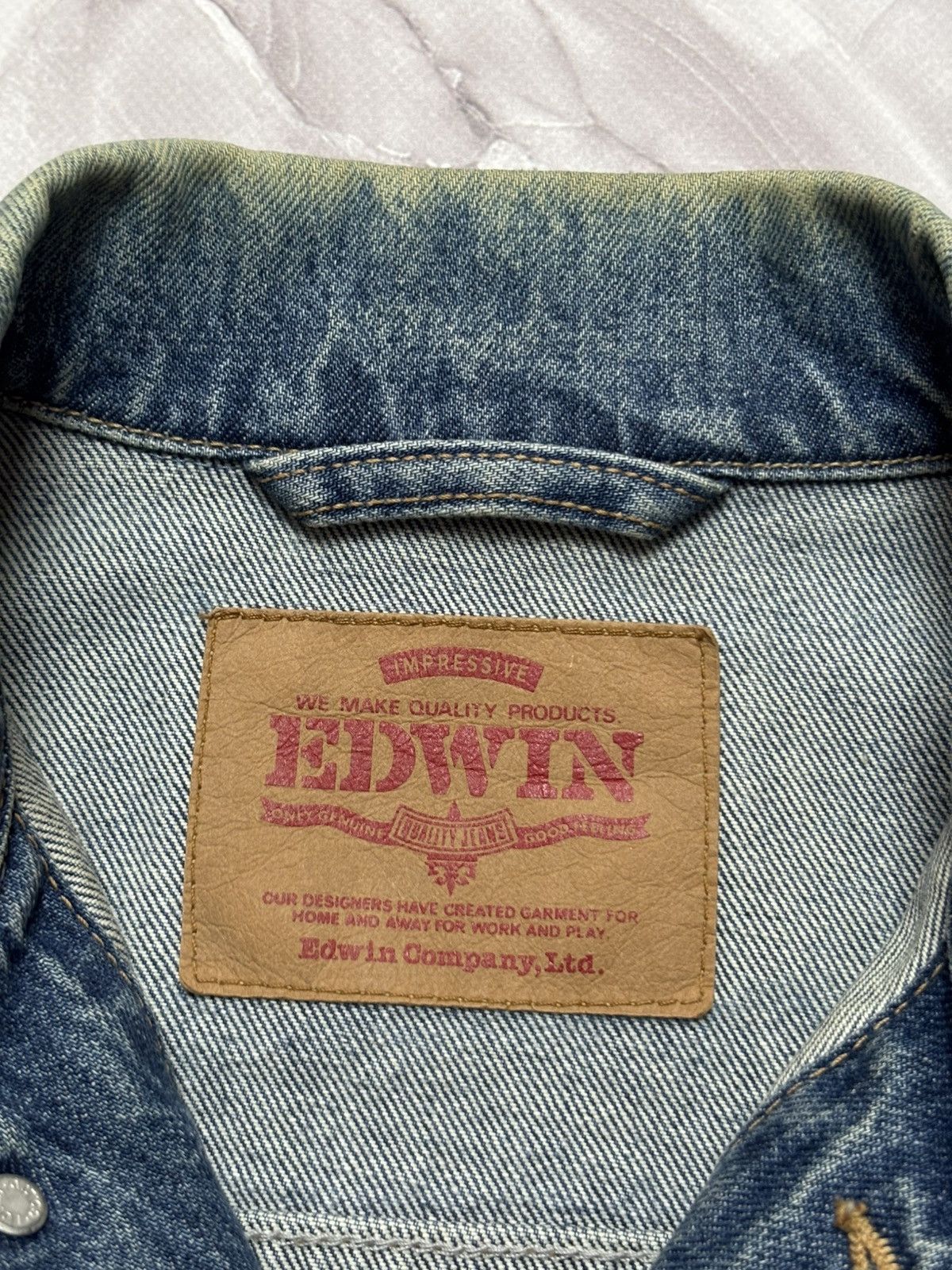 Edwin Edwin International Vintage Navajo Denim Trucker Jacket Blue Size US M / EU 48-50 / 2 - 18 Thumbnail