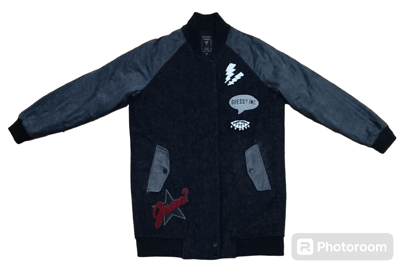 Guess × Seditionaries GUESS EMBROIDERED LONG VARSITY JACKET Size S / US 4 / IT 40 - 1 Thumbnail