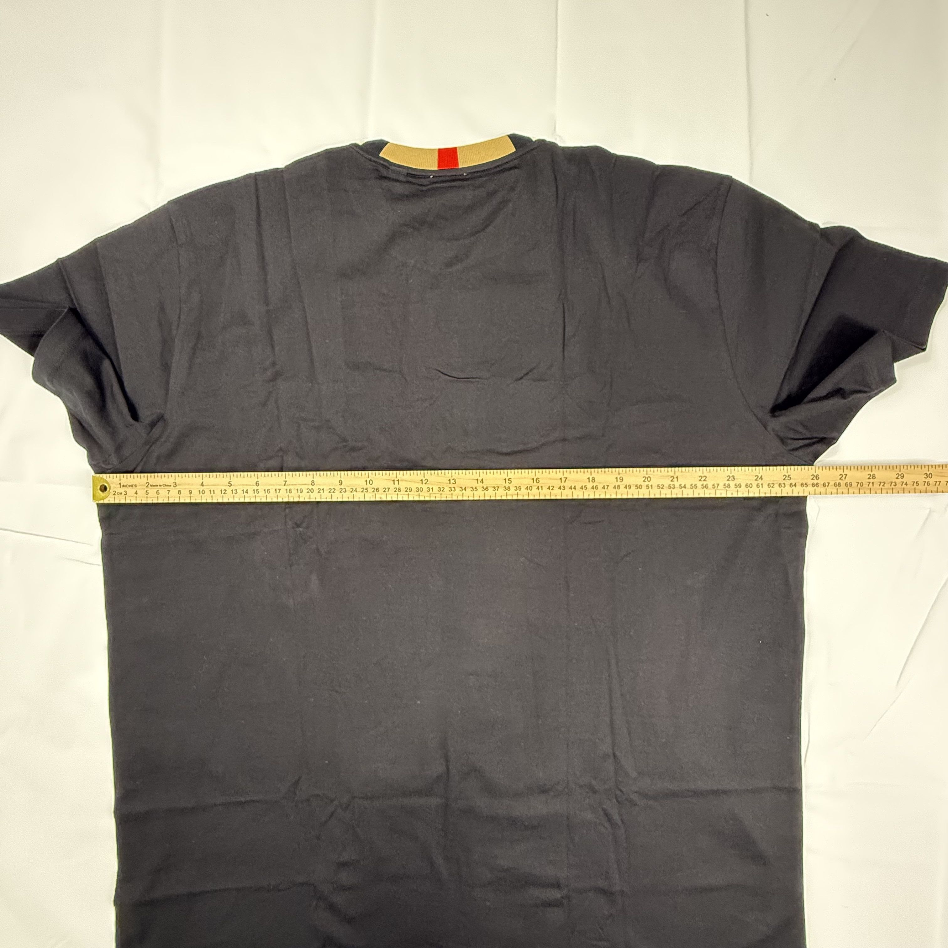 Burberry Burberry Jayson Cotton Logo T-Shirt Striped Ribbed Collar XL Size US XL / EU 56 / 4 - 10 Thumbnail
