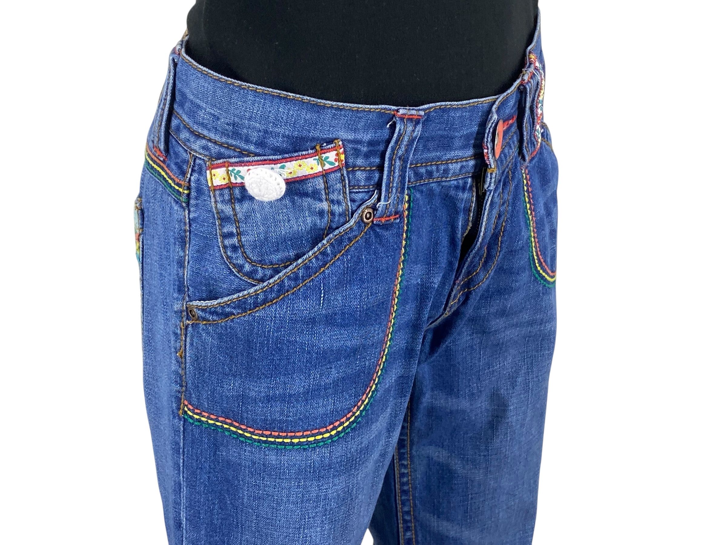 Japanese Brand Blue Moon Blue Japan Denim Jeans Low Rise Jeans Pants Size 26" / US 2 / IT 38 - 4 Thumbnail