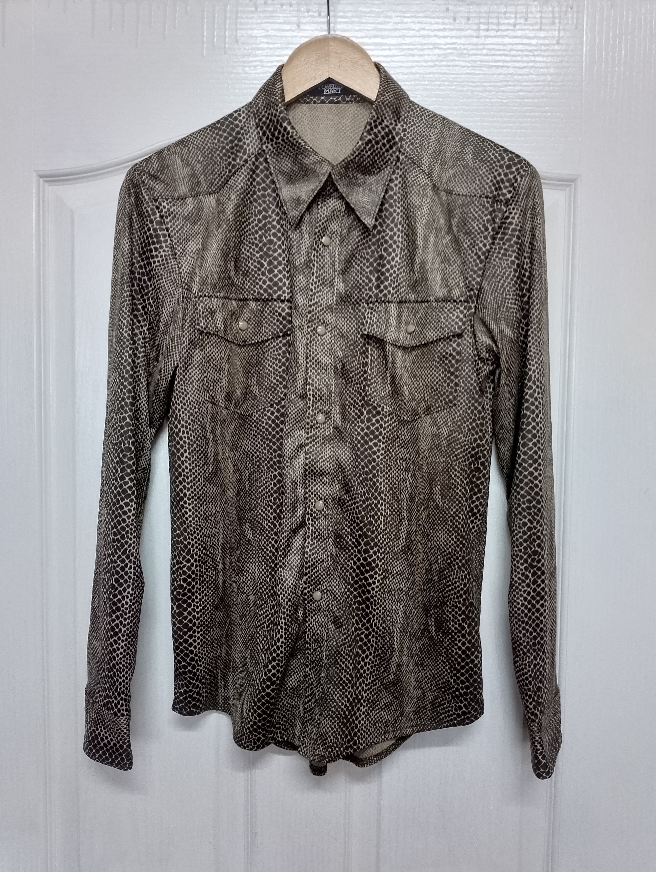 14th Addiction TORNADO MART Snake Skin Fullprint Button Tee Size US M / EU 48-50 / 2 - 1 Thumbnail