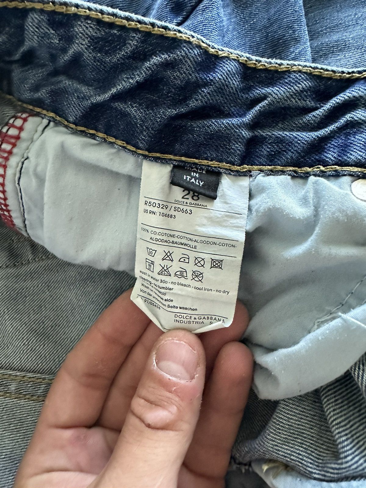 Dolce & Gabbana × Vintage Jeans Dolce&Gabbana Size US 28 / EU 44 - 10 Thumbnail