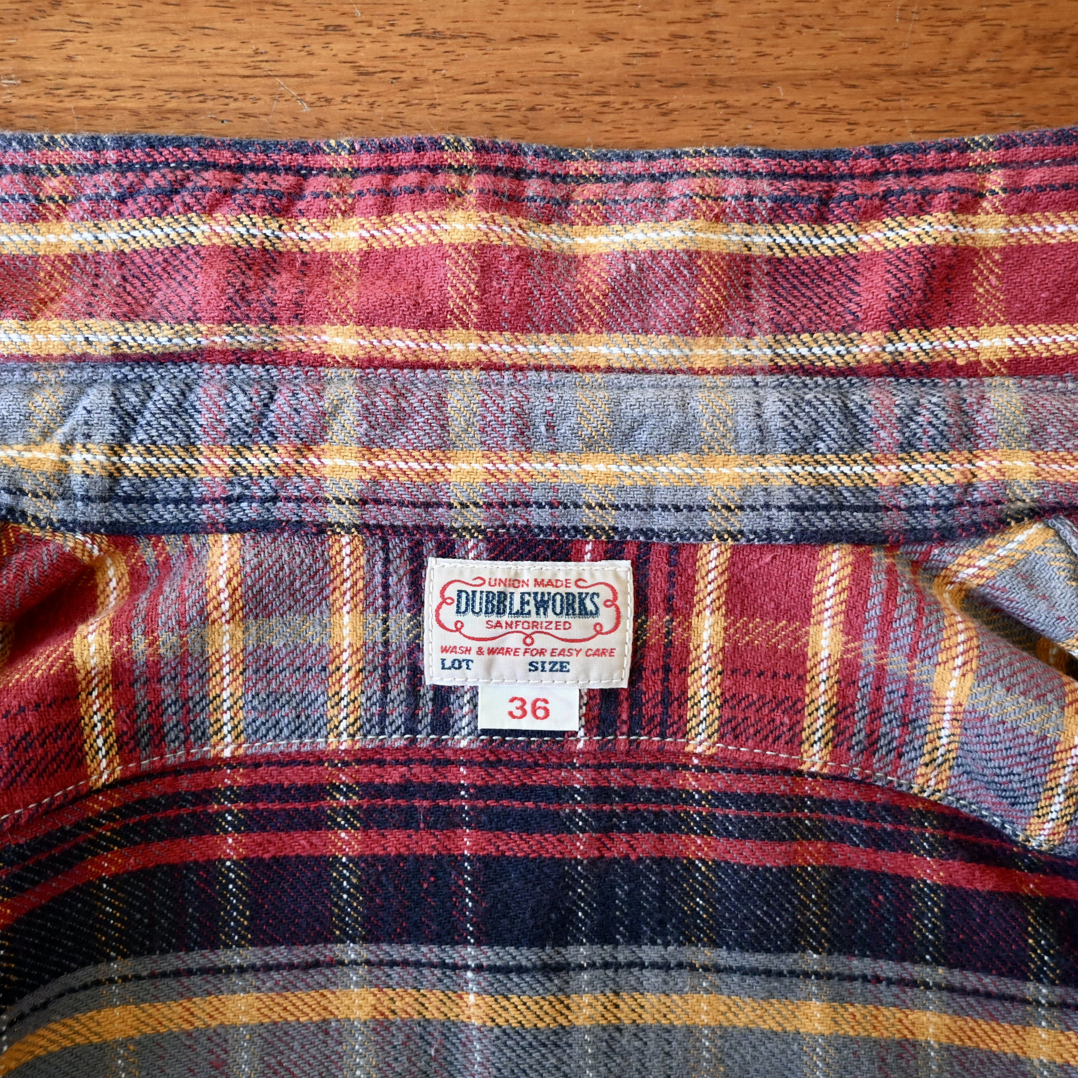 Warehouse & Co. DUBBLE WORKS by Warehouse heavyweight flannel shirt, 36 Size US XS / EU 42 / 0 - 13 Thumbnail