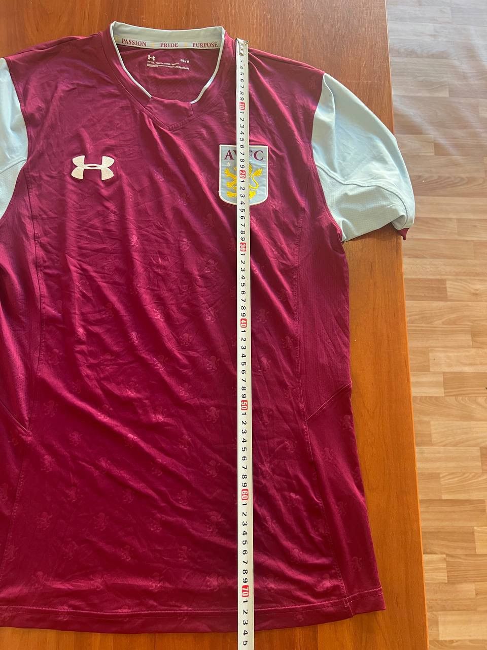 Under Armour 2017/18 ASTON VILLA HOME SOCCER JERSEY FOOTBALL SHIRT SIZE L Size US L / EU 52-54 / 3 - 11 Thumbnail