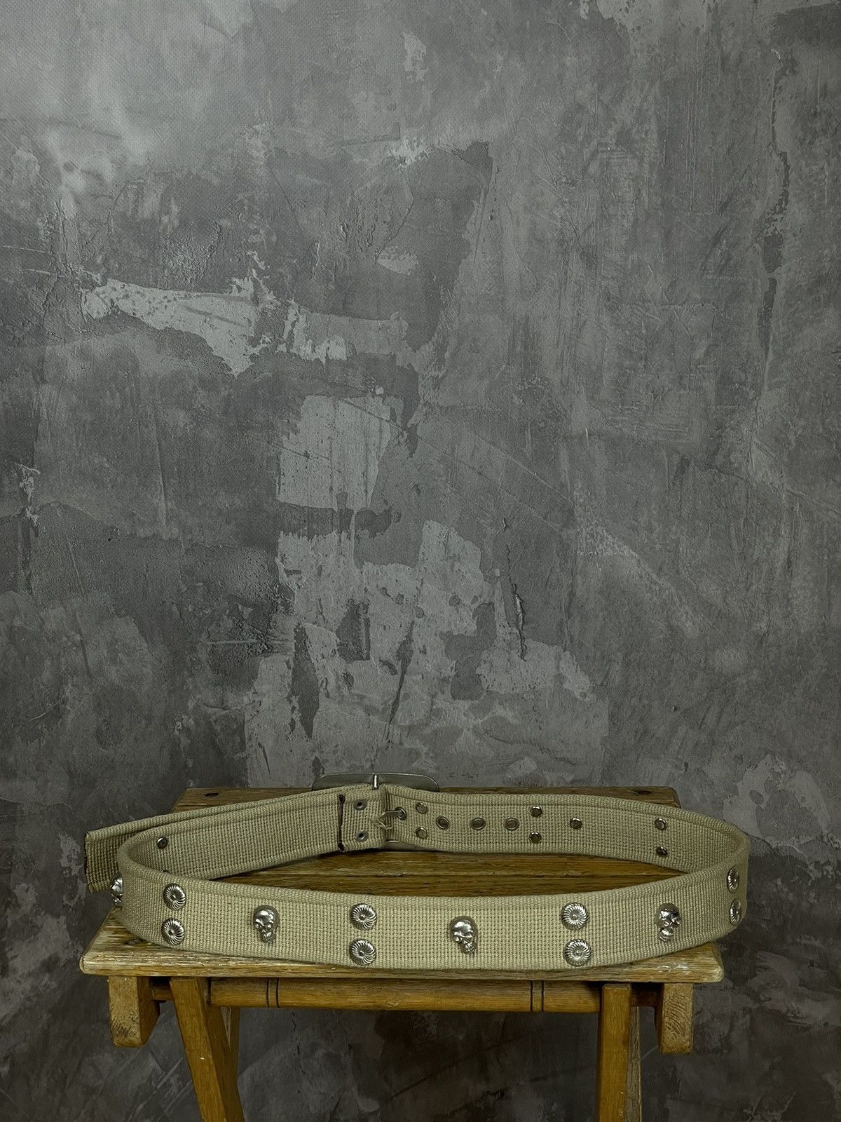 Japanese Brand × Vintage Vintage 00s Japanese Style Punk Metal Skull Belt Size ONE SIZE - 5 Thumbnail