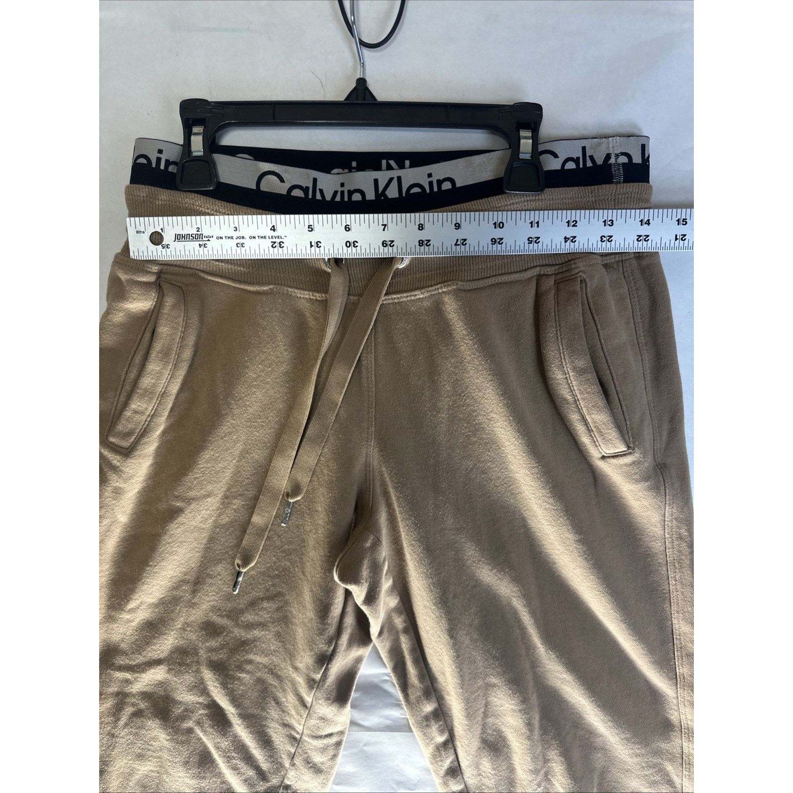 Calvin Klein Calvin Klein Performance Sweatpants Small, Beige, Fleece, Size 25" / US 0 / IT 36 - 8 Thumbnail
