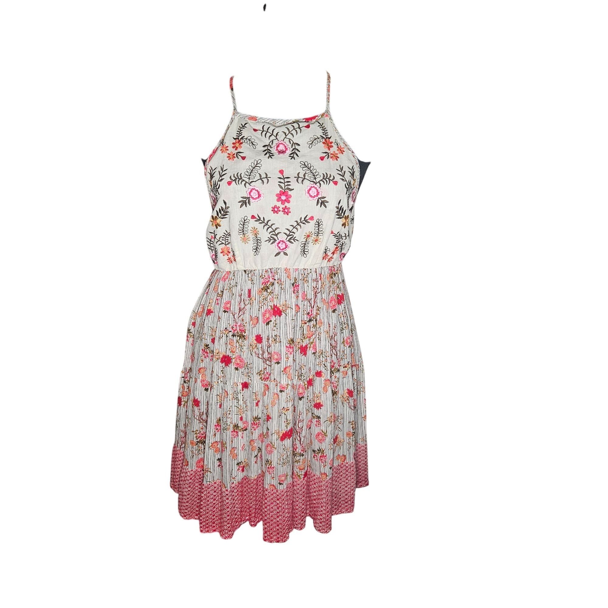 Other Raga Woman Embroidered Floral Mini Dress Size XS Boho Indie Size XS / US 0-2 / IT 36-38 - 3 Thumbnail