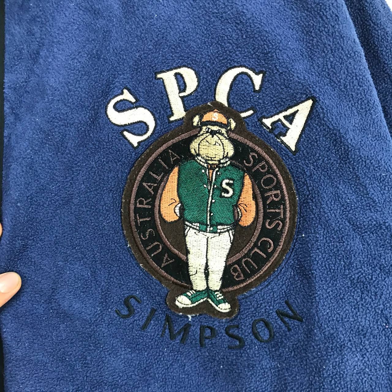 Sports Specialties × Vintage Vintage Simpson Australia Sports Club Big Logo Fleece Jacket Size US L / EU 52-54 / 3 - 5 Thumbnail