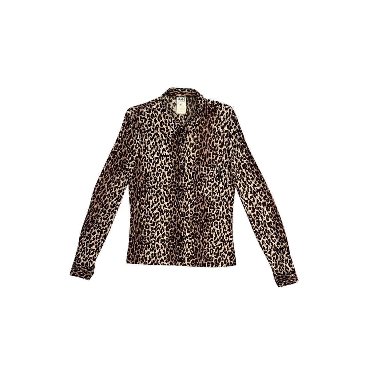 Dolce & Gabbana Vintage Dolce & Gabbana Jeans Wool Button Blouse Leopard Size M / US 6-8 / IT 42-44 - 1 Thumbnail
