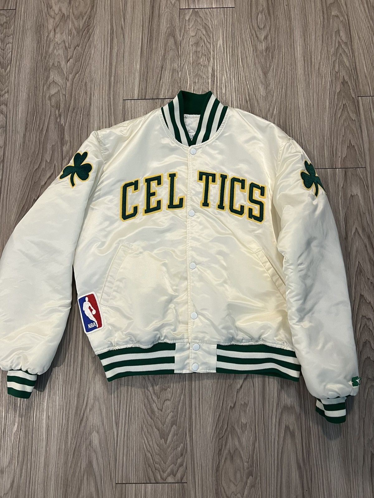 Vintage 90s Celtics Satin Starter Jacket