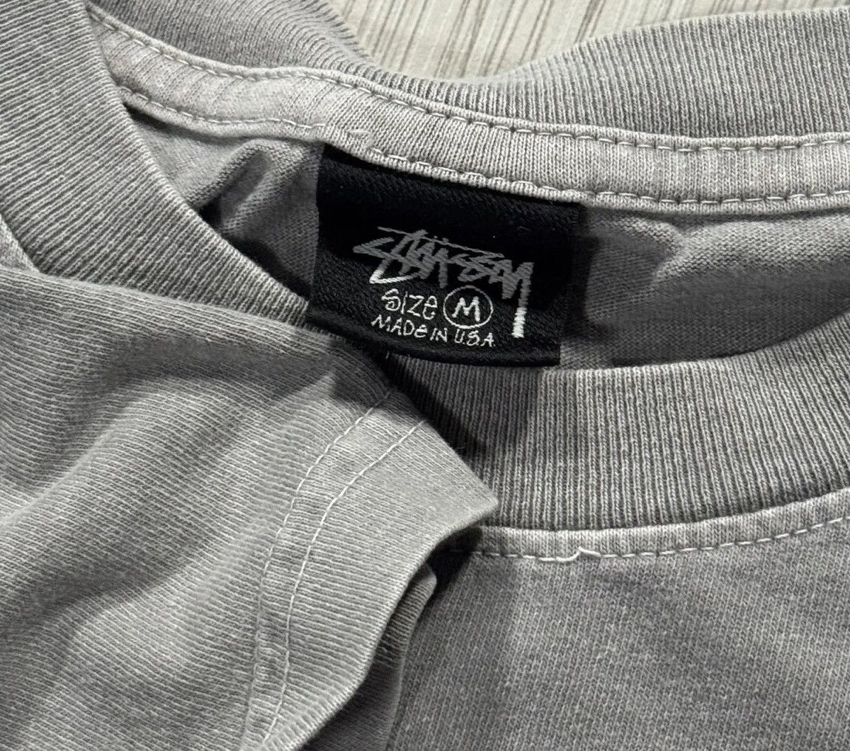 Stussy Vintage Stussy Beach Roots Grey / Orange T Shirt (Size M) Size US M / EU 48-50 / 2 - 3 Thumbnail