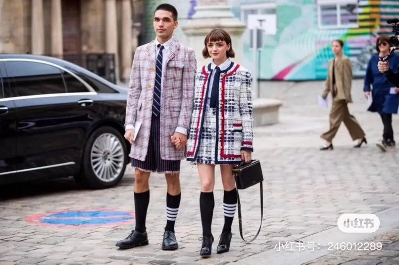 Thom Browne Thom Browne A dress with a pattern of fine lines Size 26" / US 2 / IT 38 - 5 Thumbnail