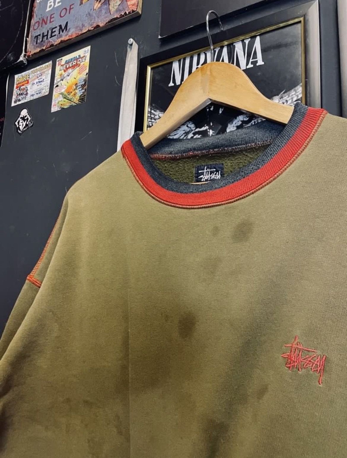 Stussy Vintage stussy crewneck cropped sweatshirt Size US XL / EU 56 / 4 - 1 Thumbnail