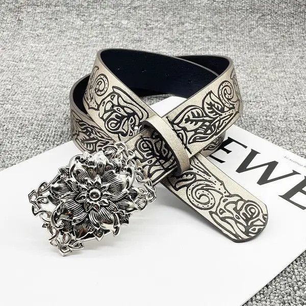VIBE Rose Pu Leather Belt Belt Size ONE SIZE - 4 Thumbnail